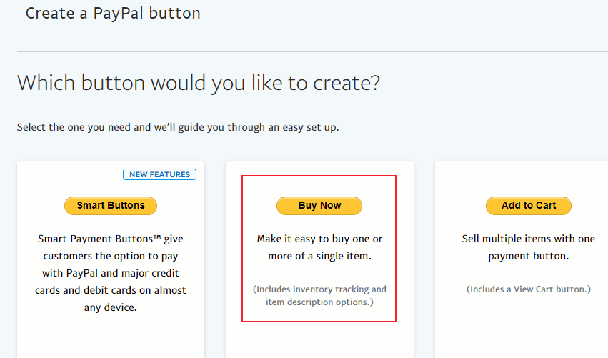 Buy now button