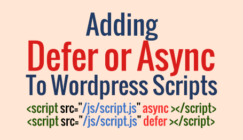Add async and defer to js